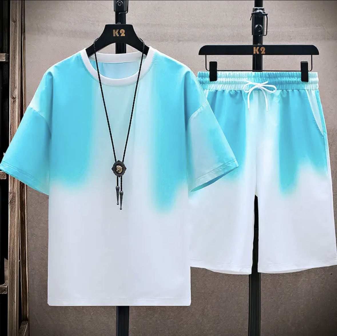 T-Shirts - Novo conjunto de verão em seda